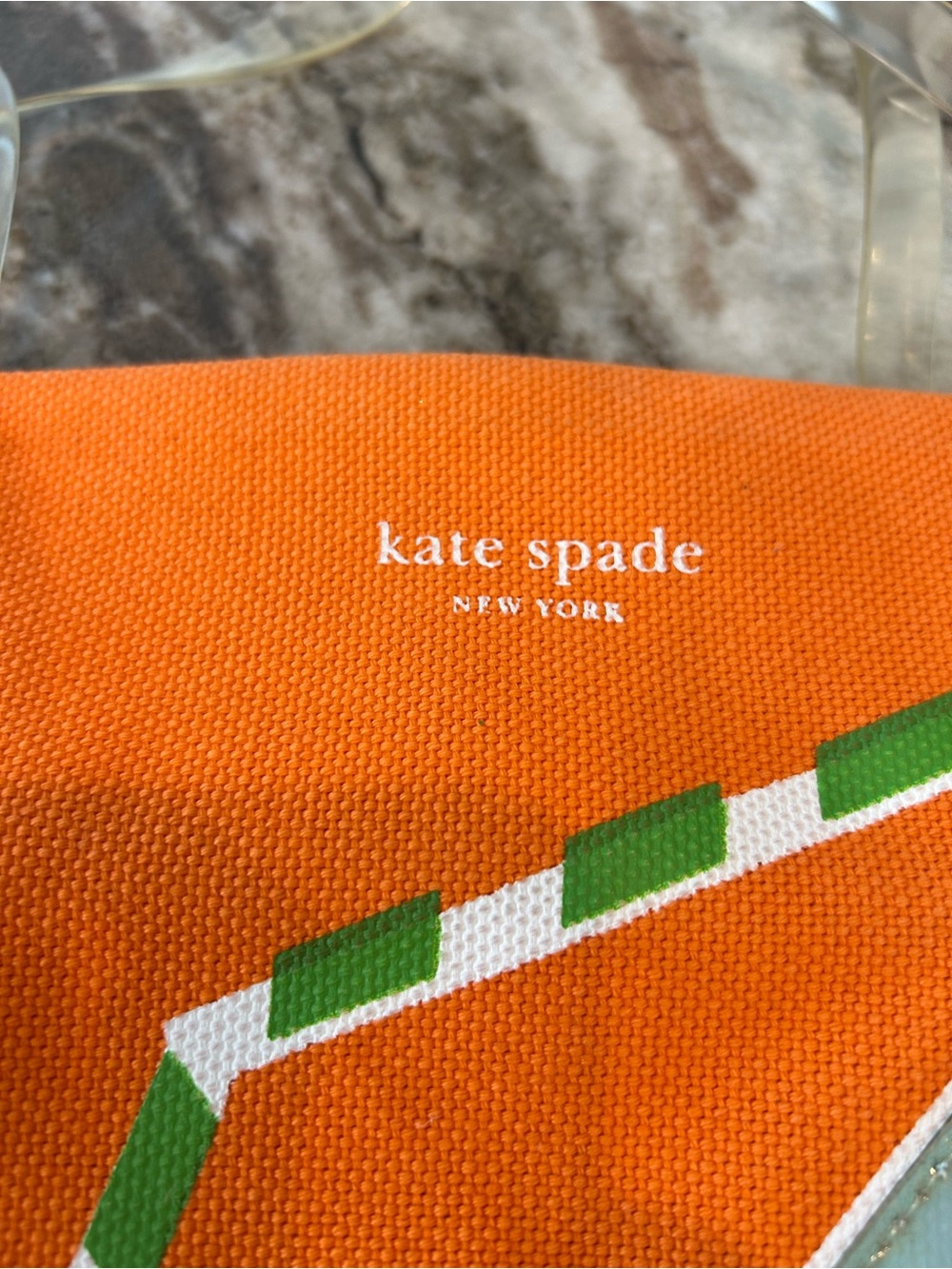 Vintage rare kate spade on the rocks bon mot shopper tote bag has wear stains - Picture 6 of 10